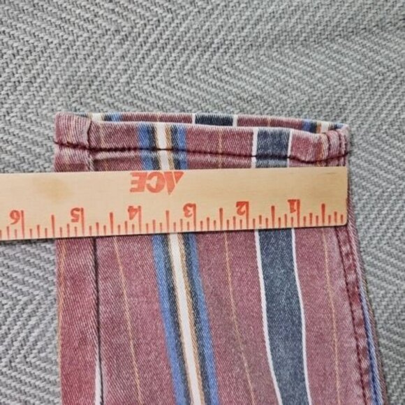 Indigo Rein Junior's Jeans Size 11 Ankle Mid Rise Red Blue Stripe RN 128963 NWT - Picture 13 of 16